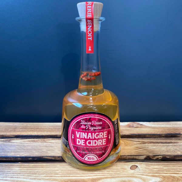 Vinaigre de cidre aux baies roses