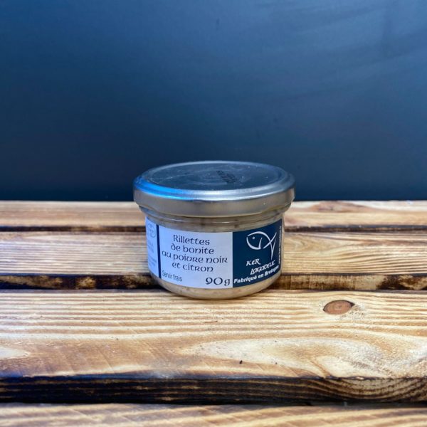 Rillettes de bonite au poivre noir et citron