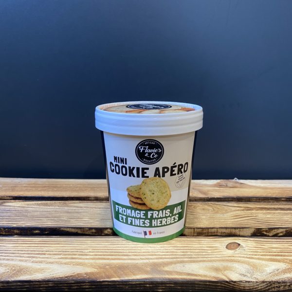 Cookie apéro formage frais ail et fines herbes