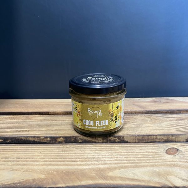 Tartinade chou-fleur citron confit & ail rôti